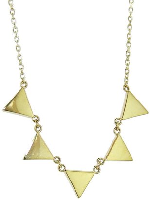 Jennifer Meyer Five Triangle Necklace - Yellow Gold