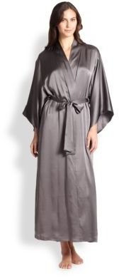 Josie Natori Silk Kimono Long Robe
