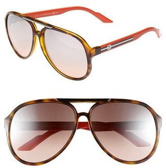 Gucci '1627/S' 59mm Aviator Sunglasses