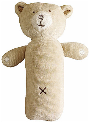 Natures Purest Hug Me Bear squeaky rattle