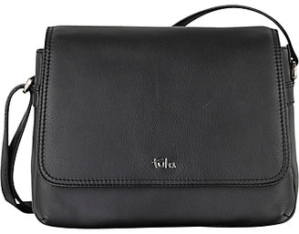 Tula Nappa Medium Flapover Leather Across Body Bag