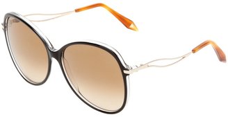 Victoria Beckham butterlfy amber sunglasses