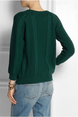 Chinti and Parker Cable-knit merino wool sweater