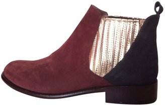 MySuelly MY SUELLY Burgundy Suede Ankle boots