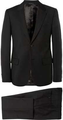 Alexander McQueen Black Slim-Fit Wool and Mohair-Blend Suit