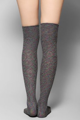 Urban Outfitters Multi-Marl Pointelle Over-The-Knee Sock