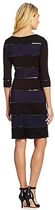 Antonio Melani Sheila Faux-Leather Colorblock Dress