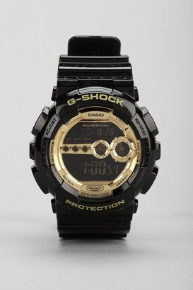 G-Shock GD-100 Black & Gold Watch