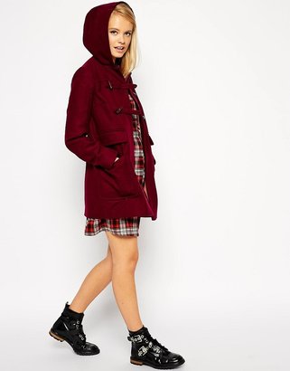 ASOS COLLECTION Duffle Coat With Patch Pockets