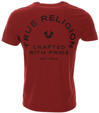 True Religion Crafted W Pride T Shirt Ruby Red