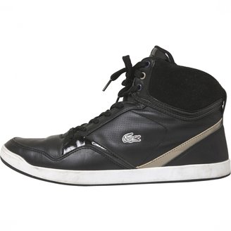 Lacoste Black Leather Trainers