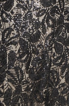 Maggy London Sequin Lace Long Sleeve Sheath Dress