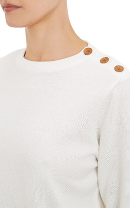 Armor Lux Button-Shoulder Pullover Sweater