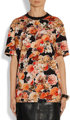 Givenchy T-shirt in floral-print cotton-jersey