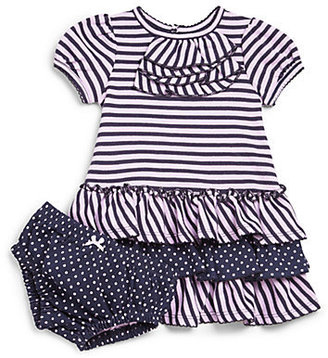 Hartstrings Infant's Two-Piece Ruffled Dress & Bloomers Set