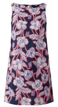 New Look Navy Floral Print Tunic Dress