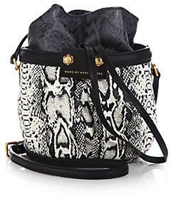 Marc by Marc Jacobs Jen Printed-Leather Bucket Bag
