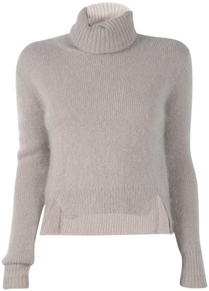 Band Of Outsiders Cropped Turtleneck with Tilted Side Seams