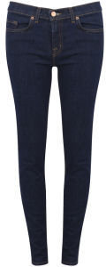 J Brand Women's Mid Rise Skinny Jeans Pure
