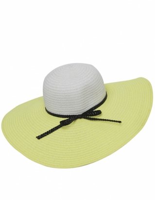 Helene Berman Contrast Woven Sun Hat