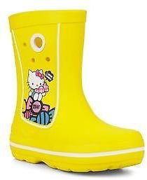 Crocs Kids's Jaunt hello kitty Wellies Boots in Yellow