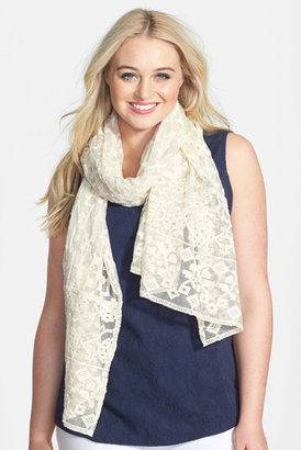 Lucky Brand Embroidered Scarf