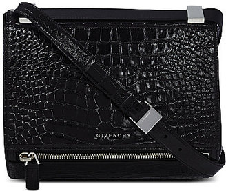 Givenchy Croc-stamped Pandora Satchel Bag