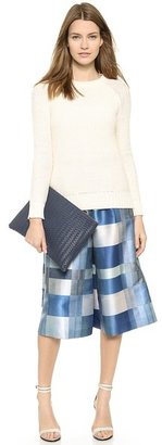 Whistles Hoshiko Patchwork Check Culottes