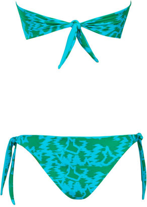 Caffe Swimwear Bandeau Bikini in Green