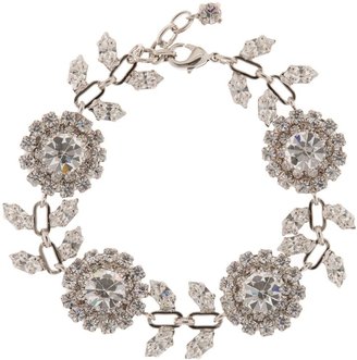 Martine Wester Bridal rose and petal crystal bracelet