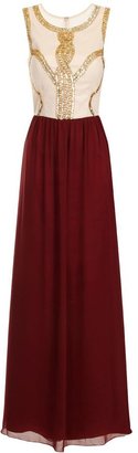 House of Fraser Chi Chi London Beaded contrast maxi dress