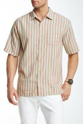 Tommy Bahama Silk Dancing With The Stripes Short Sleeve Shirt