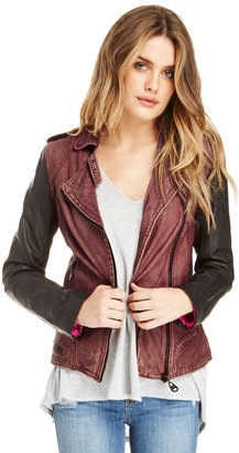 Doma Cora Leather Jacket in burgundy S - L