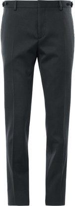 Burberry Navy Slim-Fit Wool Tuxedo Trousers