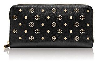 Tory Burch Mixed Stud Zip Continentalwallet