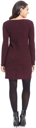 Style&Co. Boat-Neck Cable-Knit Sweater Dress