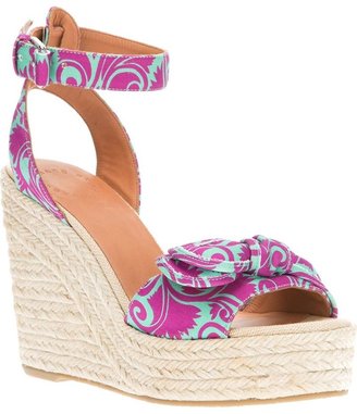 Marc by Marc Jacobs floral wedge sandal