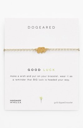 Dogeared 'Good Luck' Boxed Elephant Charm Bracelet