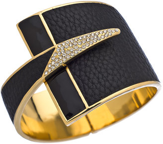 Roman Luxe Faux Python Triangle Wrap Bracelet
