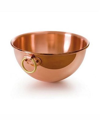 Mauviel 1830 1830 M'passion - 7.4 Qt Copper Beating Bowl for Egg w/Ring