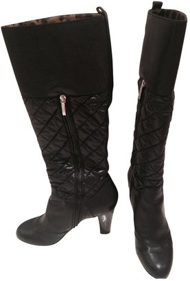 D&G 1024 D&G Black Leather Boots