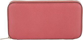 Valextra Zip Around Wallet-Pink