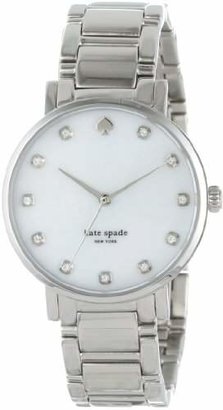 Kate Spade Women's 1YRU0006 "Gramercy" -Tone Crystal-Accented Watch with Link Bracelet