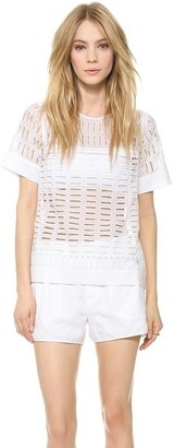Rebecca Taylor Voile Eyelet Top