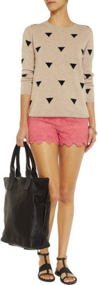 Tart Kendall crocheted lace shorts