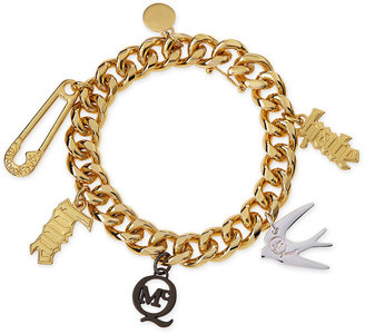 McQ Light Golden Love/Hate Charm Bracelet