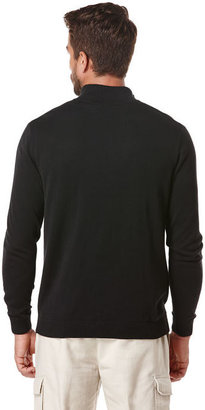Cubavera 1/4 Zip Panel Sweater