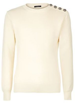 Balmain Buttoned Cotton Sweater