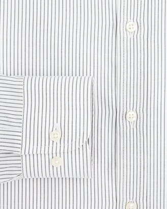 Armani Collezioni Textured Stripe Dress Shirt - Regular Fit