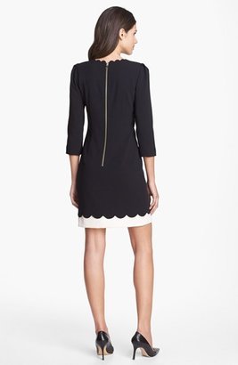 Ted Baker Scalloped Stretch Shift Dress